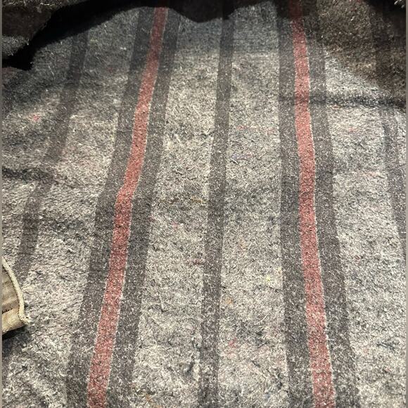 Vintage Carhartt Blanket Lined Chore Coat Heavily Distressed Brass Button XL - Picture 8 of 12